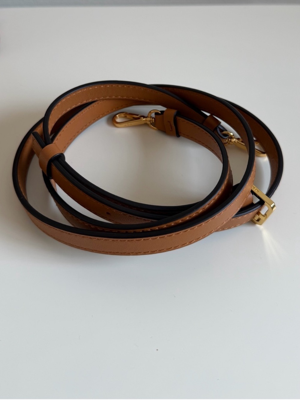 MCM Cognac Monogram Vanity Case with Gold Hardware - Picture 6 of 11